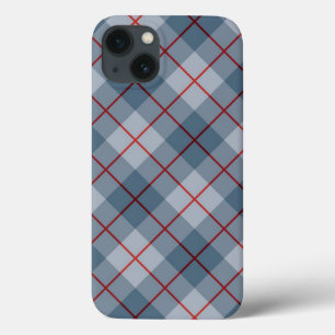 iPhone 13 Case Rayure Bleu-Rouge de plaid polarisé