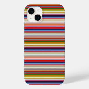 Coque Pour iPhone 14 Plus Rayures colorées chaudes