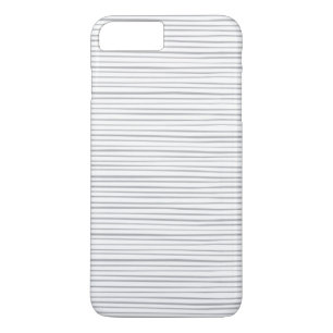 Coque iPhone 7 Plus Rayures d'aquarelle gris classique