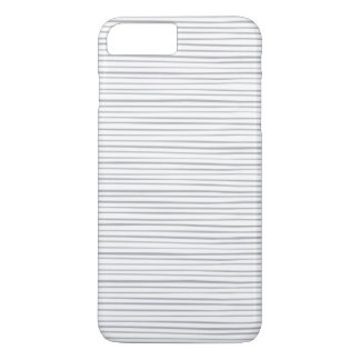 Coque iPhone 7 Plus Rayures d'aquarelle gris classique