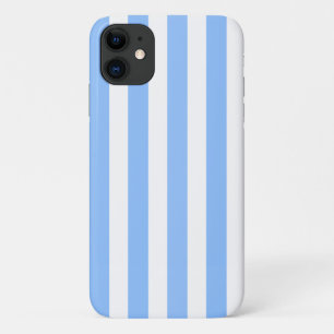 Case-Mate iPhone Case Rayures de bonbon bleues et blanches
