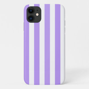 Case-Mate iPhone Case Rayures de bonbon violettes et blanches