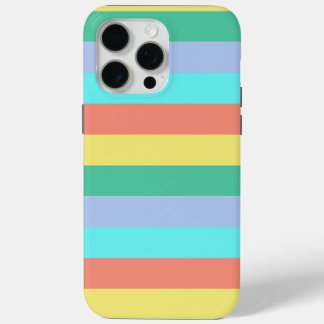 Coque iPhone 15 Pro Max rayures d'été