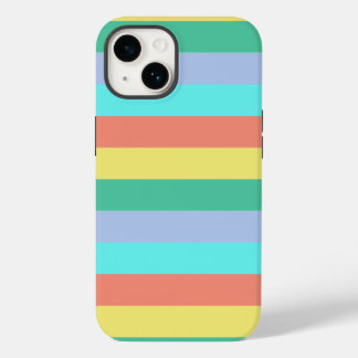 Coque Pour iPhone 14 rayures d'été