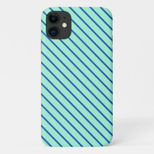 Case-Mate iPhone Case Rayures diagonales - aqua et marine