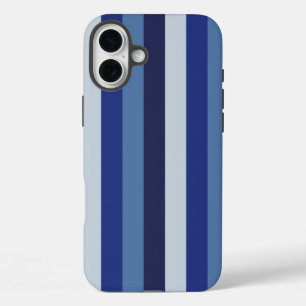 Coques iPhone 16 Plus Rayures Intemporelles Bleu Marine