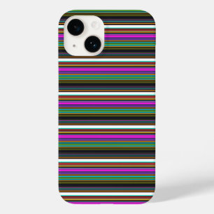Coque Pour iPhone 14 Rayures néon colorées mignonnes