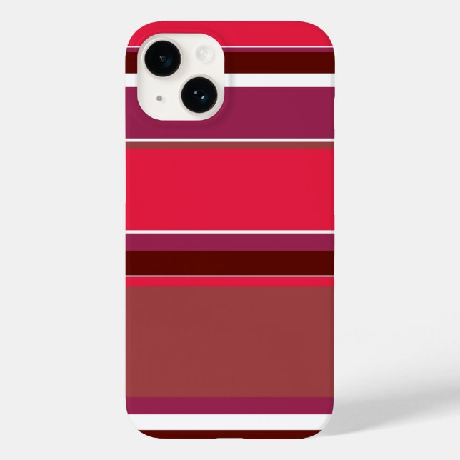 Coques Case-Mate iPhone Rayures rouges (Verso)
