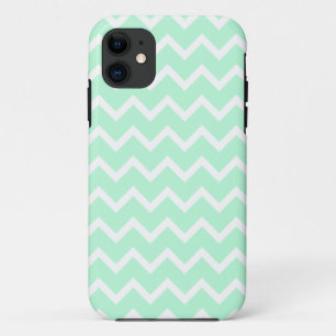 Coque Case-Mate Pour iPhone Rayures vertes en bon état de Chevron de zigzag