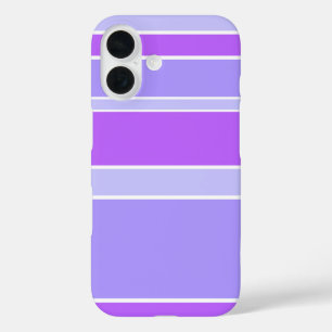 Coques iPhone 16 Rayures violettes