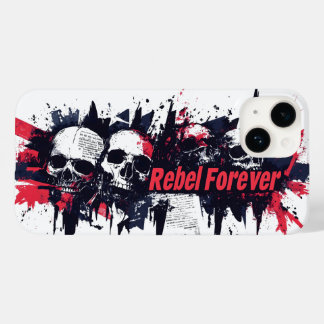 Coque Pour iPhone 14 "Rebel Forever" - Edgy Skull Design graphique