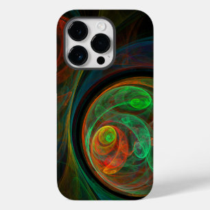 Coque Pour iPhone 14 Pro Reborn Green Art Abstrait