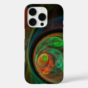 Coques iPhone 16 Pro Reborn Green Art Abstrait