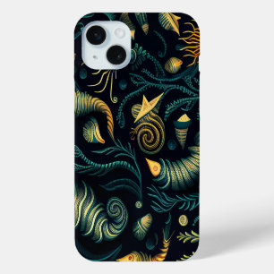 Coque iPhone 15 Mini Récifs Dorés