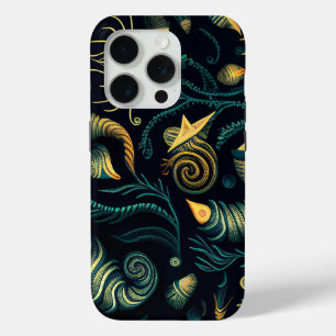 Coque iPhone 15 Pro Récifs Dorés