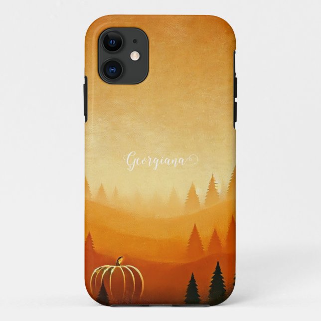 Coques Case-Mate iPhone Récolte Citrouille personnalisée Récolte automatiq (Dos)