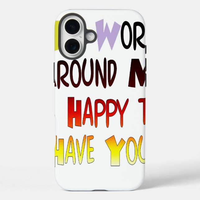 Coques Case-Mate iPhone Reconnaissant de vous avoir dans mon monde avec gr (Verso)
