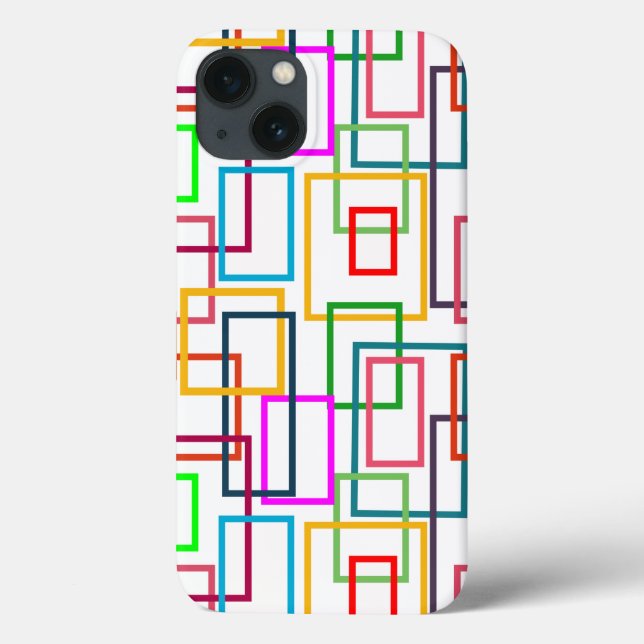 Coques Case-Mate iPhone Rectangles de chevauchement  (Verso)