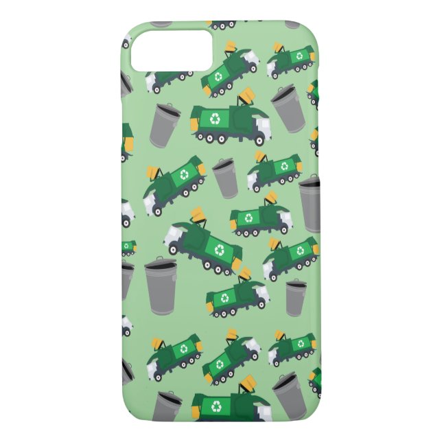 Coques Case-Mate iPhone Recyclage Motif de camion-poubelle (Dos)