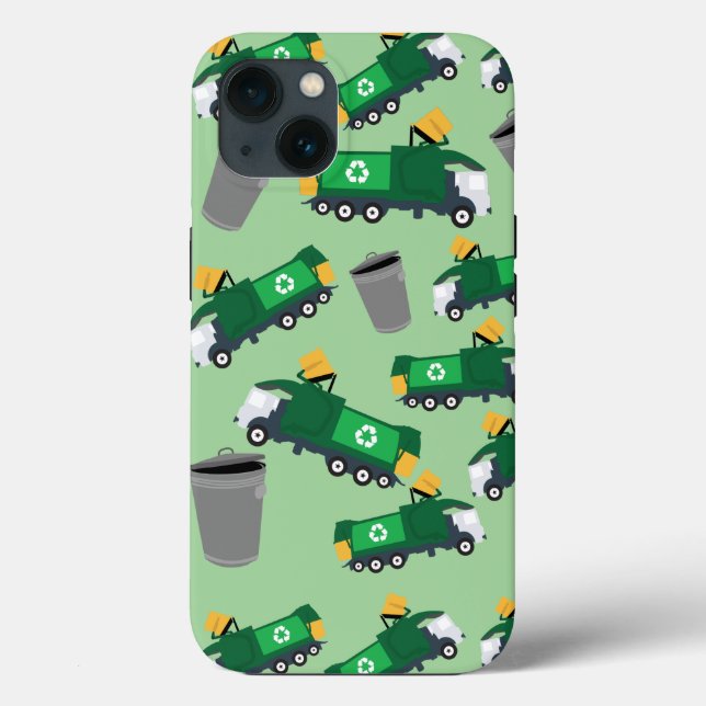 Coques Case-Mate iPhone Recyclage Motif de camion-poubelle (Verso)