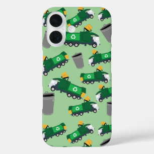 Coques iPhone 16 Recyclage Motif de camion-poubelle