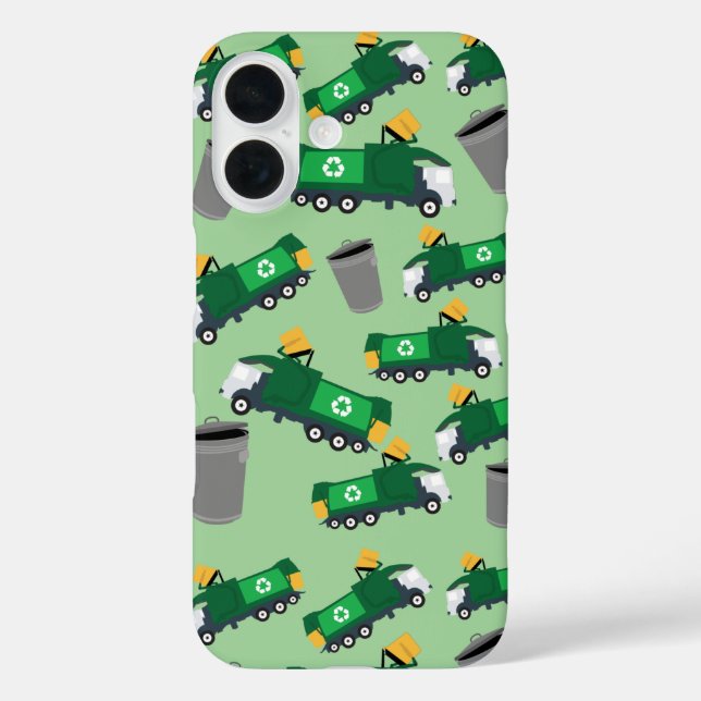 Coques Case-Mate iPhone Recyclage Motif de camion-poubelle (Verso)