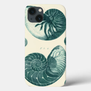 Coques Pour iPhone Red and Green Seashell Art