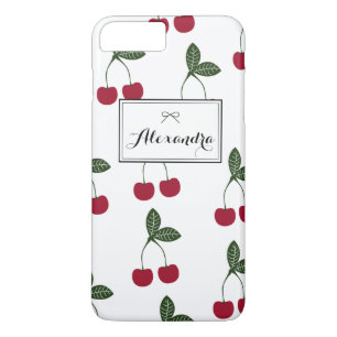 Coque iPhone 8 Plus/7 Plus Red Cherries Motif Personnalisé iPhone 7 Plus