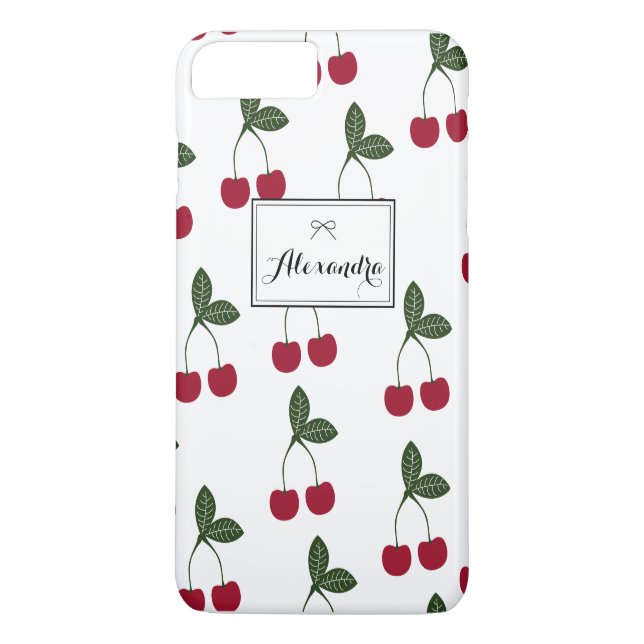 Coques Case-Mate iPhone Red Cherries Motif Personnalisé iPhone 7 Plus (Dos)