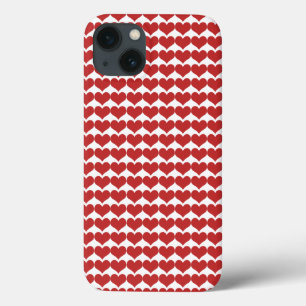 Etui iPhone 13 Red Cute Hearts Motif BT iPad Mini Case