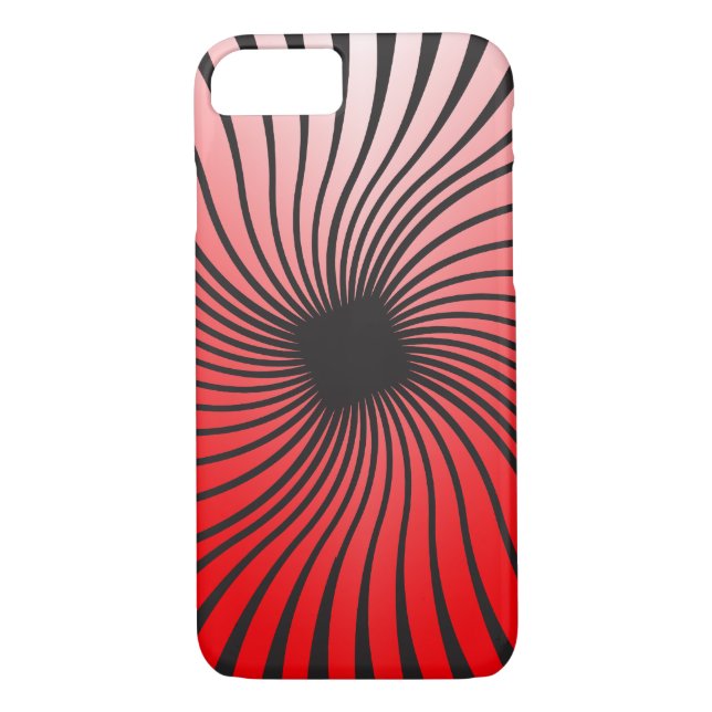 Coques Case-Mate iPhone Red Dizzy Spiral (Dos)