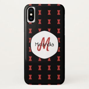Case-Mate iPhone Case Red Hourglass Black Widow Motif Nom monographique