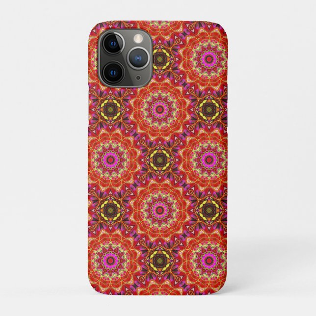 Coques Case-Mate iPhone Red MANDALA  (Dos)