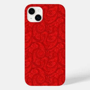 Coque Pour iPhone 14 Plus Red Paisley