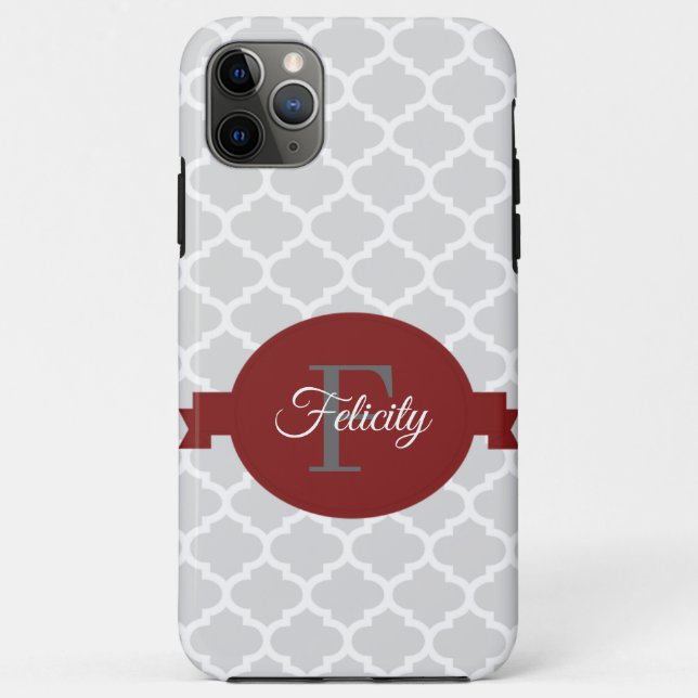 Coques Case-Mate iPhone Red Quatrefoil Coque-coque iphone personnalisé (Dos)