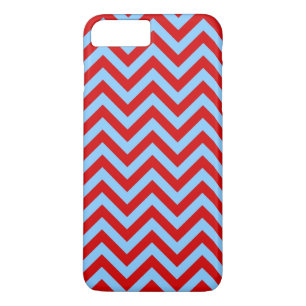 Etui iPhone Case-Mate Red, Sky Blue Large Chevron Zig Zag