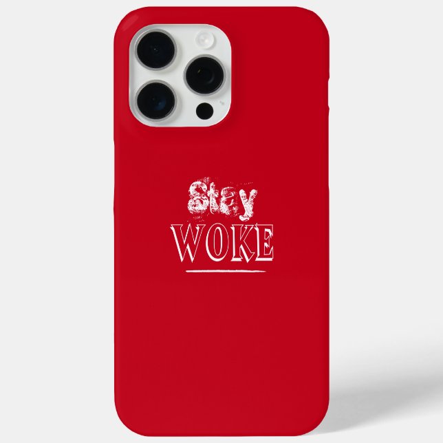 Coques Case-Mate iPhone Red Stay Woke tendance (Verso)