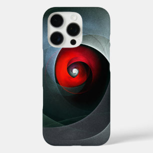 Coques iPhone 16 Pro Red Swirl Artistique moderne Art Abstrait Motif #1