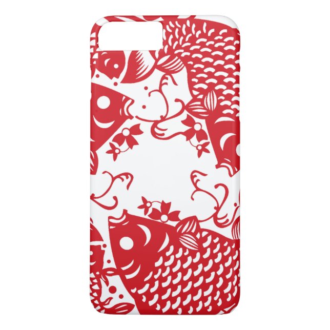 Coques Case-Mate iPhone Red Whirling Koi Carp Fish Group iPhone (Dos)