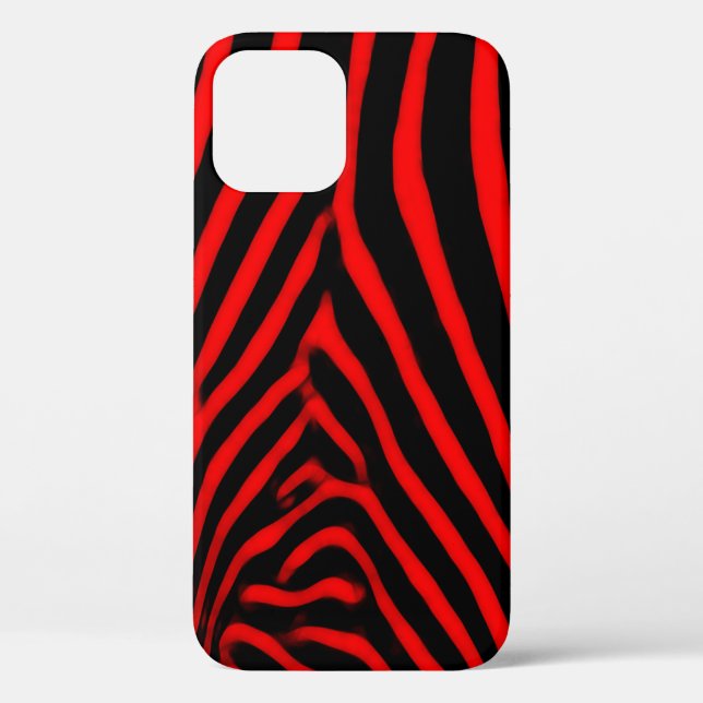 Coques Case-Mate iPhone Red Zebra Stripes (Verso)