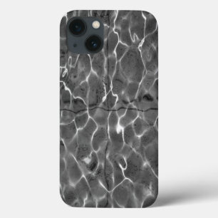 iPhone 13 Coque Reflets lumineux sur l'eau : Noir & Blanc
