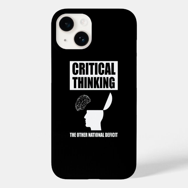 Coques Case-Mate iPhone Réflexion critique sur l'autre déficit national (Verso)