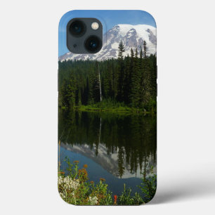Case-Mate iPhone Case Réflexion du lac Rainier avec Fleurs sauvages