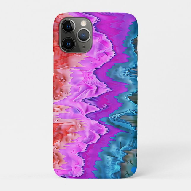 Coques Case-Mate iPhone "Réflexion rayonnante" Art Abstrait coloré (Dos)