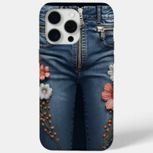 Coque iPhone 15 Pro Max Refus brodé Floral Look
