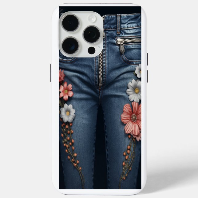 Coques Case-Mate iPhone Refus brodé Floral Look (Verso)