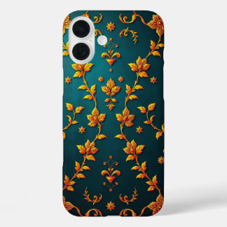 Coques iPhone 16 Plus Regal Gold Pattern iPhone Case