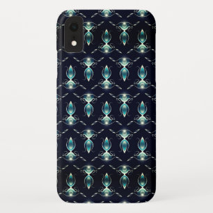Case-Mate iPhone Case Regard élégant de pierres bleues avec lumière écla
