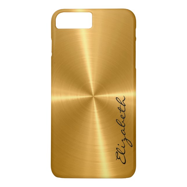 Coques Case-Mate iPhone Regard en métal d'acier inoxydable d'or (Dos)