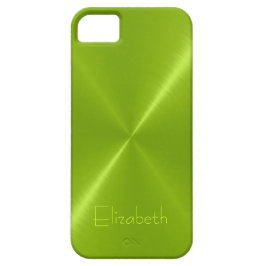 Etui iPhone Case-Mate Regard vert métallique en métal d'acier inoxydable